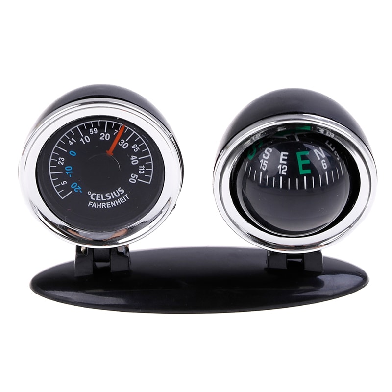 Car dashboard compass and car thermometer for Cars, Trucks and SUVs