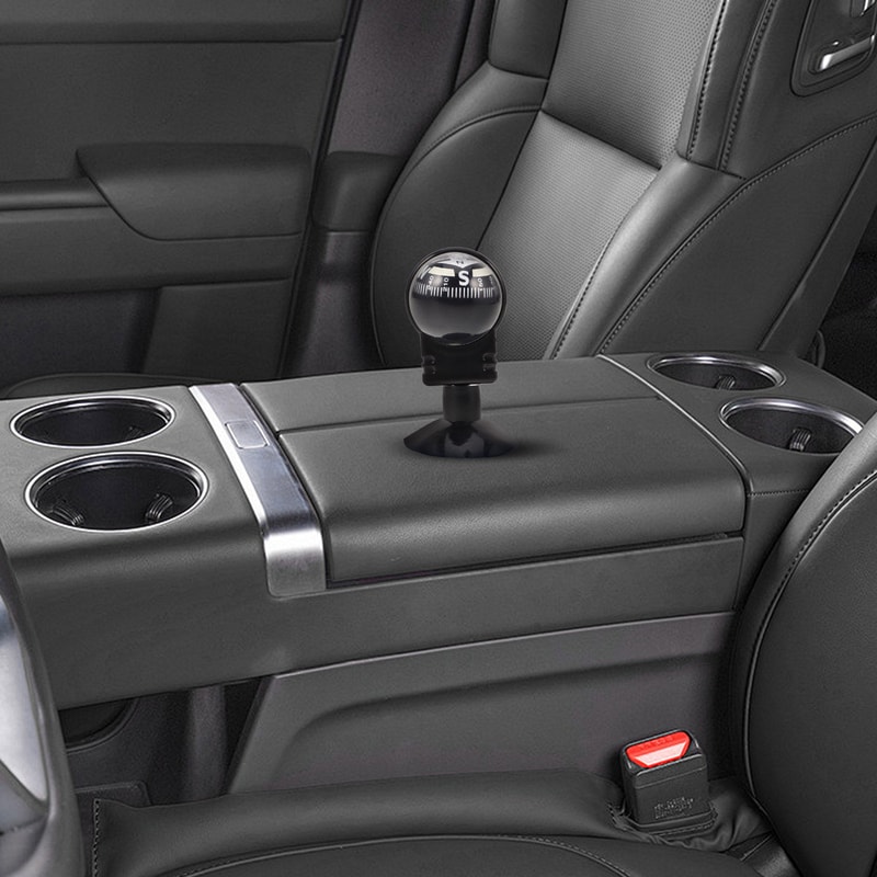 Foldable Car Dashboard Compass with Suction Cup Rotating Ball for Car Boat RV
