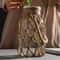 Vintage Hemp Rope Hanging Glass Vase Hand Braided Tabletop Hydroponic Decorative Planter 3