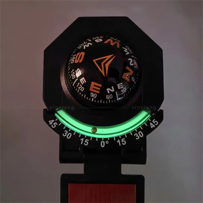 Car Compass with Inclinometer Foldable Dashboard Compass for Off Road Navigation