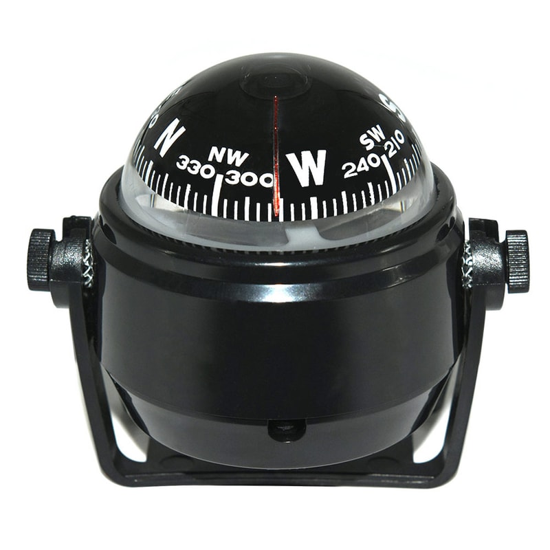 Pivoting Car Dashboard Compass Ball With Suction Cup For Auto And Marine Navigation 3