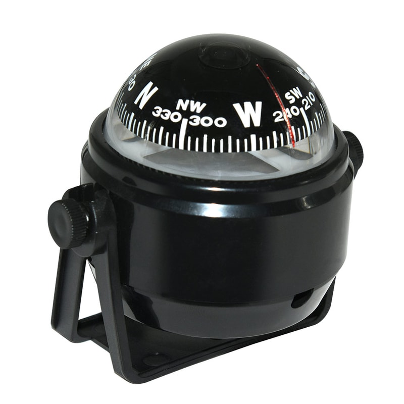 Pivoting Car Dashboard Compass Ball With Suction Cup For Auto And Marine Navigation 5