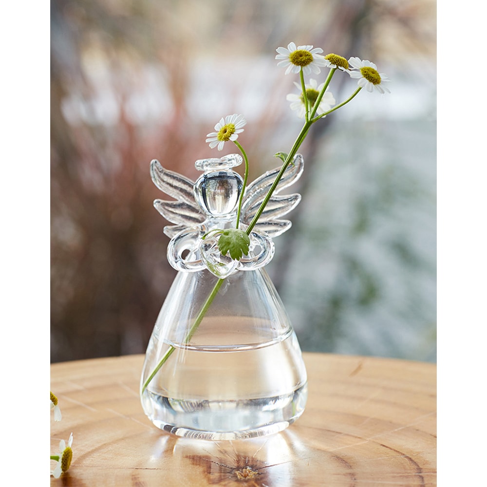 Angel Glass Vase Hanging Hydroponic Vase For Flowers And Plant Cuttings 1