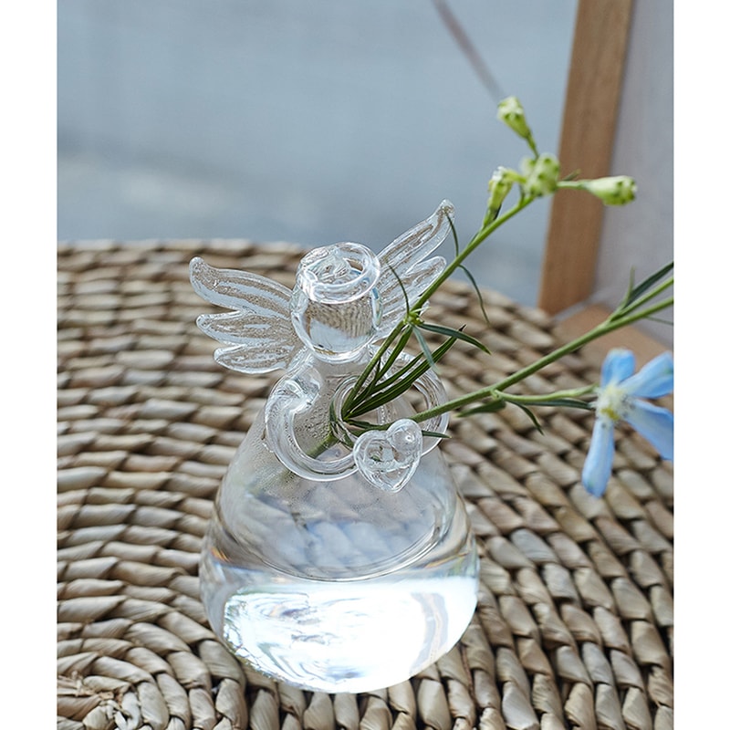 Angel Glass Vase Hanging Hydroponic Vase For Flowers And Plant Cuttings 2