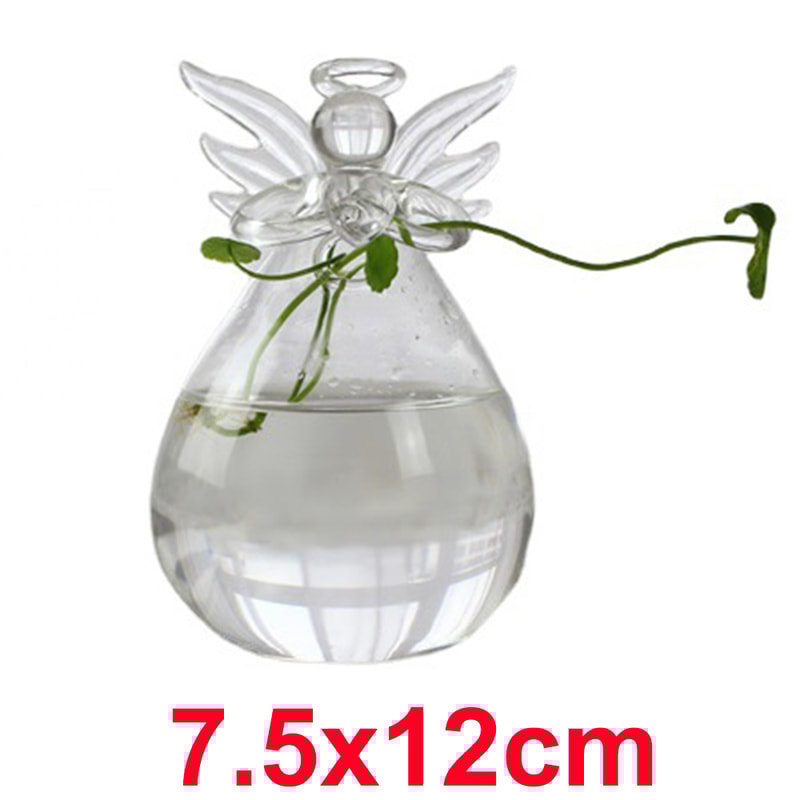 Angel Glass Vase Hanging Hydroponic Vase For Flowers And Plant Cuttings 7
