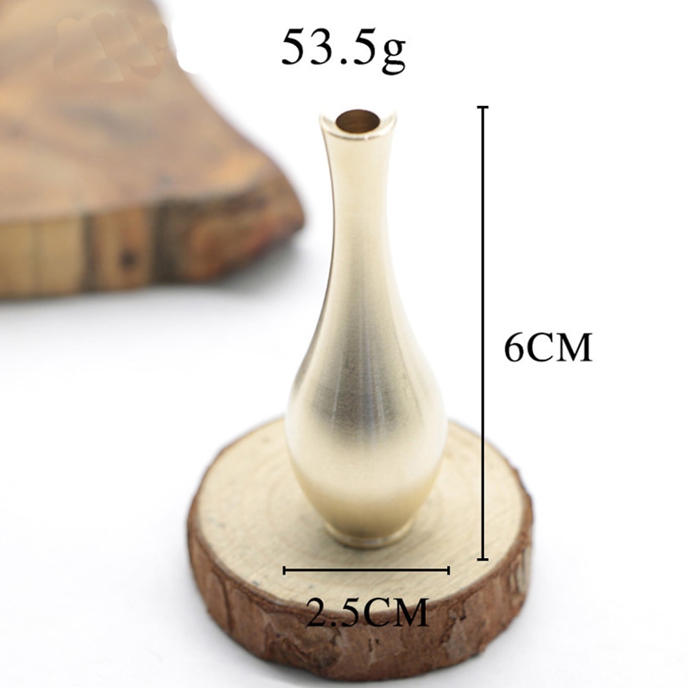 Mini Copper Vase Retro Brass Flower Bottle For Elegant Home Decor 5