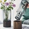 Hydroponic Plant Vase with Wooden Stand Modern Tabletop Plant Decor