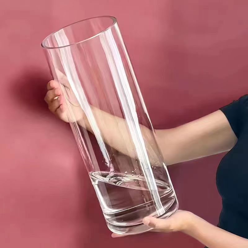 Clear Acrylic Cylinder Vase For Wedding Centerpieces And Hydroponic Flowers 1