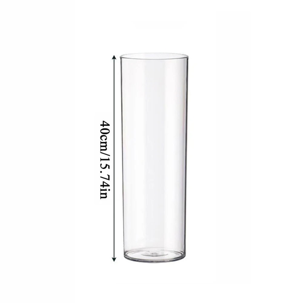 Clear Acrylic Cylinder Vase For Wedding Centerpieces And Hydroponic Flowers 8