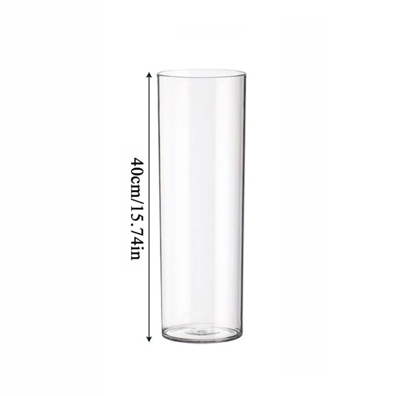 Clear Acrylic Cylinder Vase For Wedding Centerpieces And Hydroponic Flowers 8