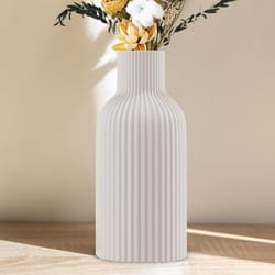 white donut vase for pampas grass modern minimalist ceramic decor