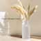 White Donut Vase for Pampas Grass Modern Minimalist Ceramic Decor