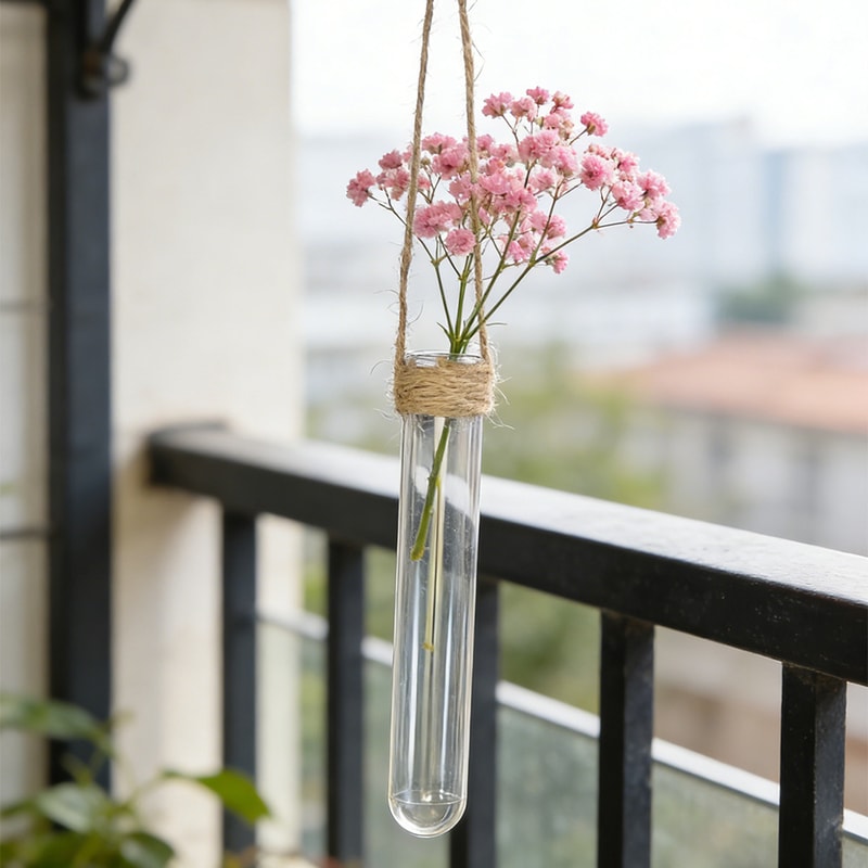 Wall Mounted Propagation Station Test Tube Vase For Hydroponic Plants 1