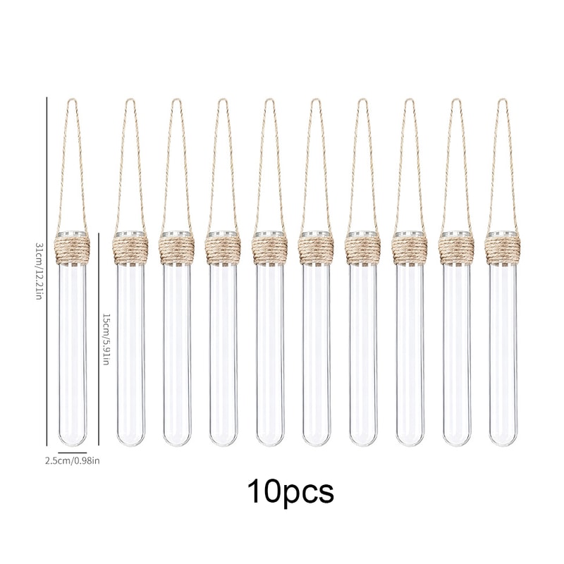 Wall Mounted Propagation Station Test Tube Vase For Hydroponic Plants 6