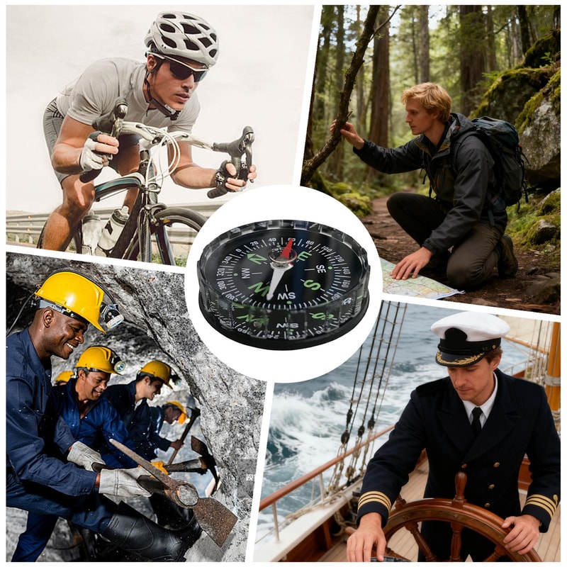 Waterproof Hiking Compass Lensatic Survival Navigation Tool For Camping Boating And Trekking 4