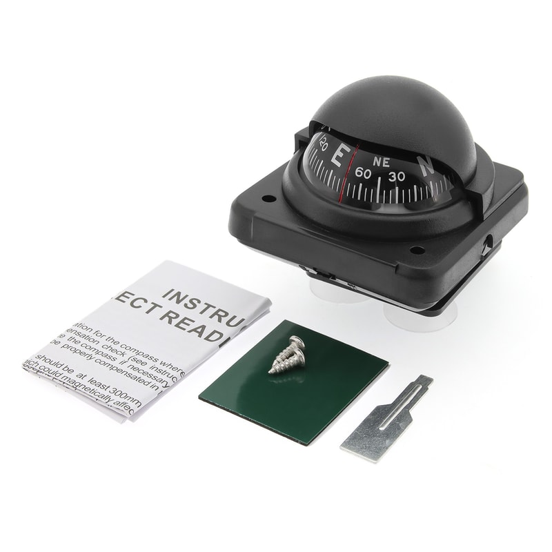 Car Compass Dashboard Mount With Suction Cup 6