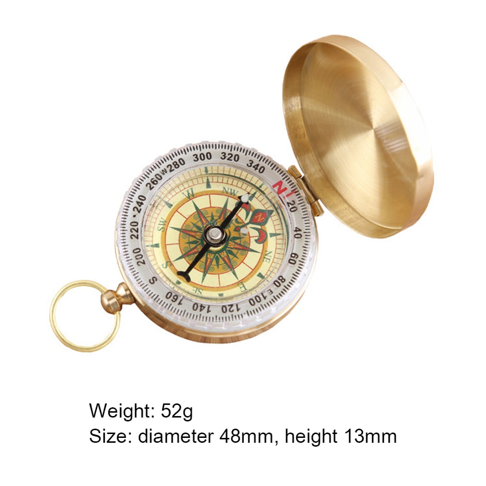 Vintage Pocket Compass for Hiking Camping and Outdoor Navigation