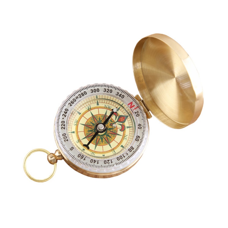 Vintage Pocket Compass for Hiking Camping and Outdoor Navigation