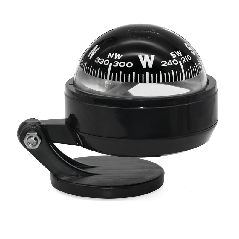 Adjustable Car Dashboard Compass For Boat Truck And Outdoor Navigation 0