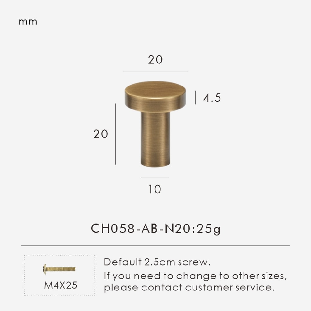 Nurlin Solid Brass Plain Modern Style Antique Bronze Cabinet Wardrobe Drawer Knobs Furniture Handle 7