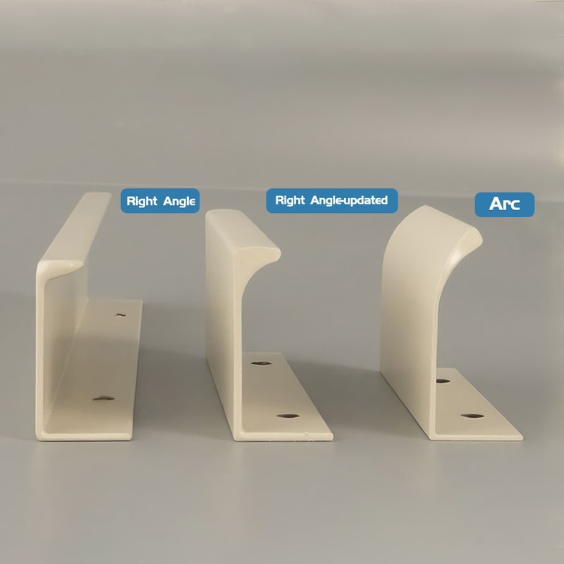 Curved Hidden Cabinet Handle Aluminum Finger Edge Pull for Kitchen Cabinets, Wardrobes and Drawers