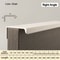 Curved Hidden Cabinet Handle Aluminum Finger Edge Pull for Kitchen Cabinets, Wardrobes and Drawers