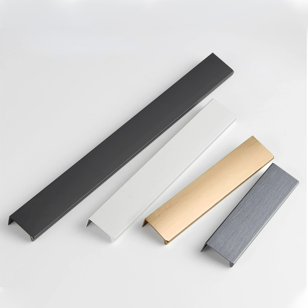 Modern Hidden Cabinet Handles Aluminum Alloy Drawer Pulls For Kitchen Cabinets And Wardrobes 2