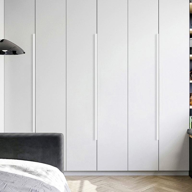 Modern Hidden Cabinet Handles Aluminum Alloy Drawer Pulls For Kitchen Cabinets And Wardrobes 5