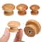 Wooden Cabinet Knobs Natural Round Drawer And Wardrobe Pull Handles 2