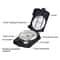 Military Compass Lensatic Survival Compass With Pouch For Hiking And Orienteering 2