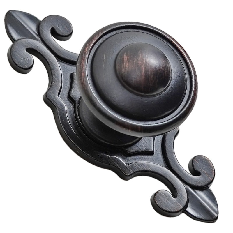 Vintage Brass Cabinet Knob Single Hole Antique Drawer And Wardrobe Pull 5