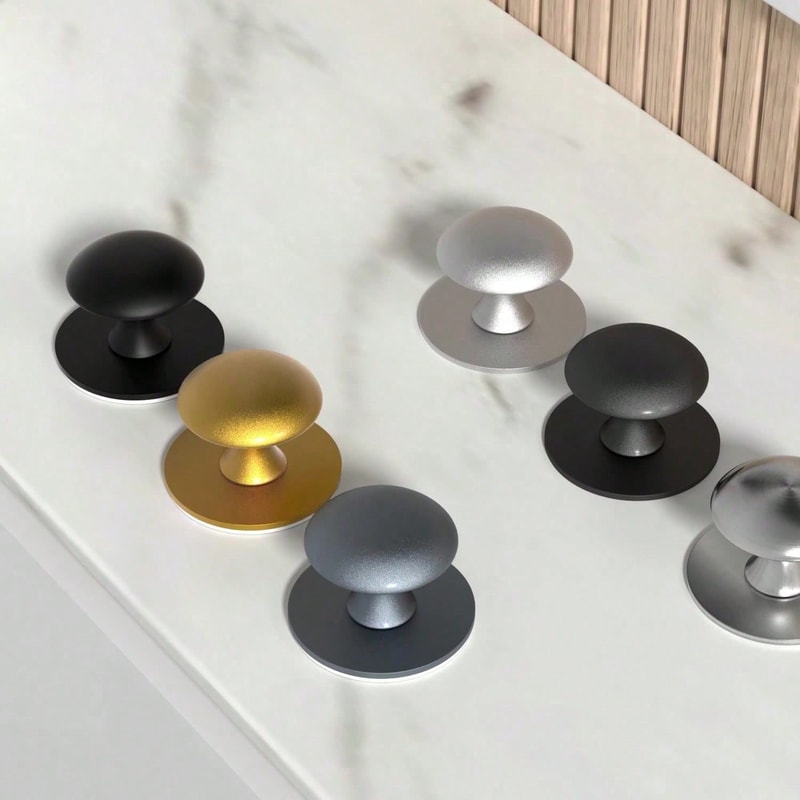 Self Adhesive Cabinet Knobs Stainless Steel No Drill Drawer Pulls 0