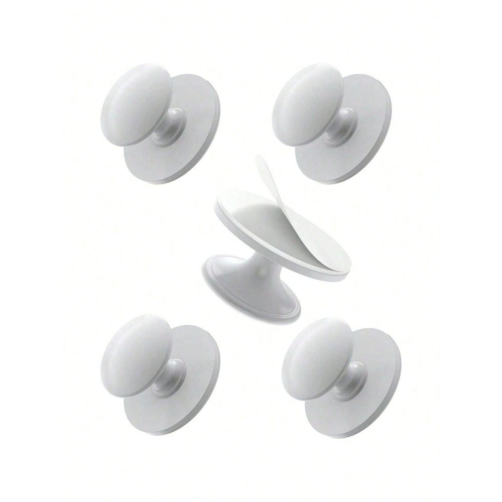Self Adhesive Cabinet Knobs Stainless Steel No Drill Drawer Pulls 6