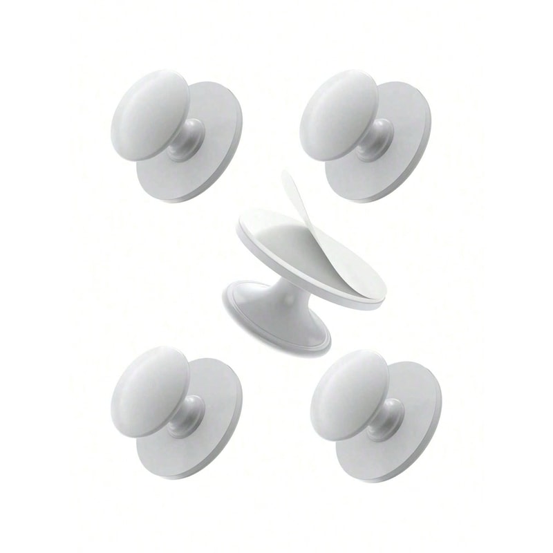 Self Adhesive Cabinet Knobs Stainless Steel No Drill Drawer Pulls 6
