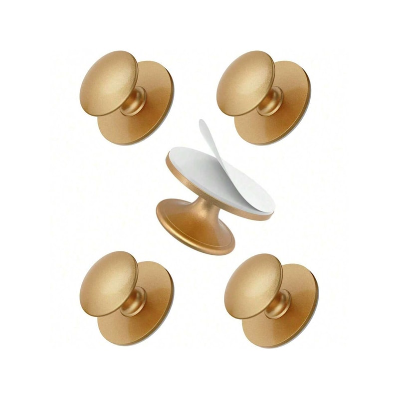 Self Adhesive Cabinet Knobs Stainless Steel No Drill Drawer Pulls 8