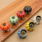 Vintage Pumpkin Ceramic Cabinet Knobs For Drawers Dressers And Kitchen Cupboards 1