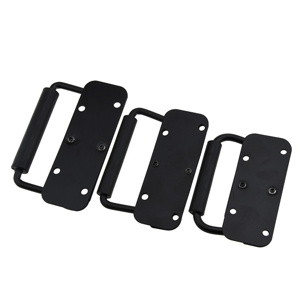 Black Spring Loaded Handle For Toolbox Cabinet Case Folding Grip Replacement 1