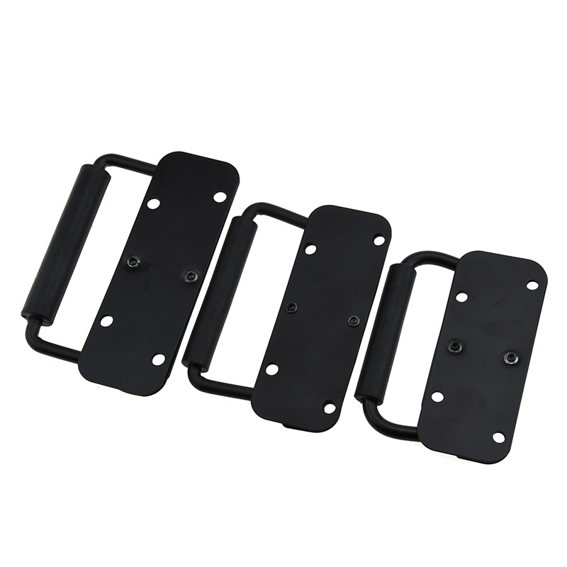 Black Spring Loaded Handle For Toolbox Cabinet Case Folding Grip Replacement 1