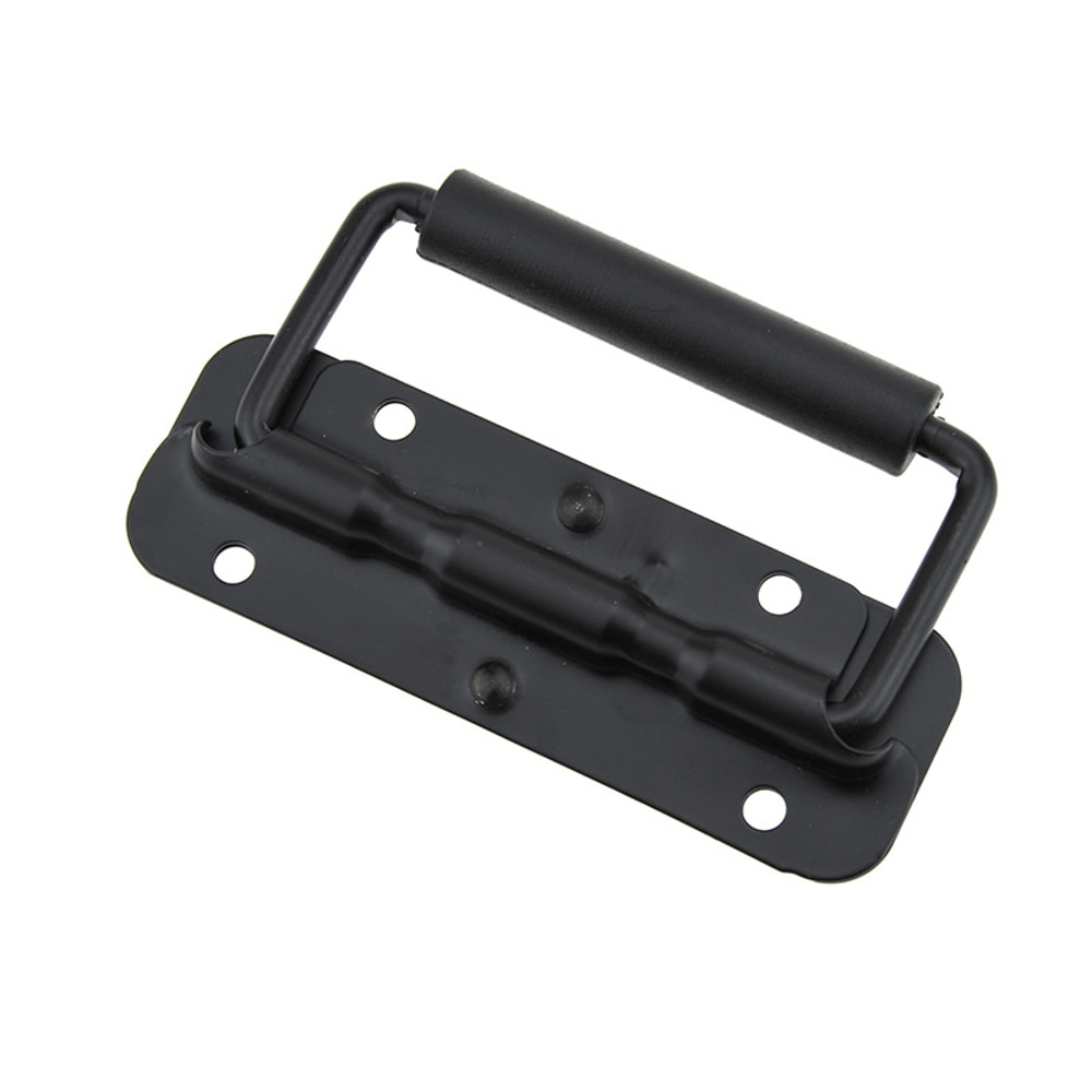 Black Spring Loaded Handle For Toolbox Cabinet Case Folding Grip Replacement 3