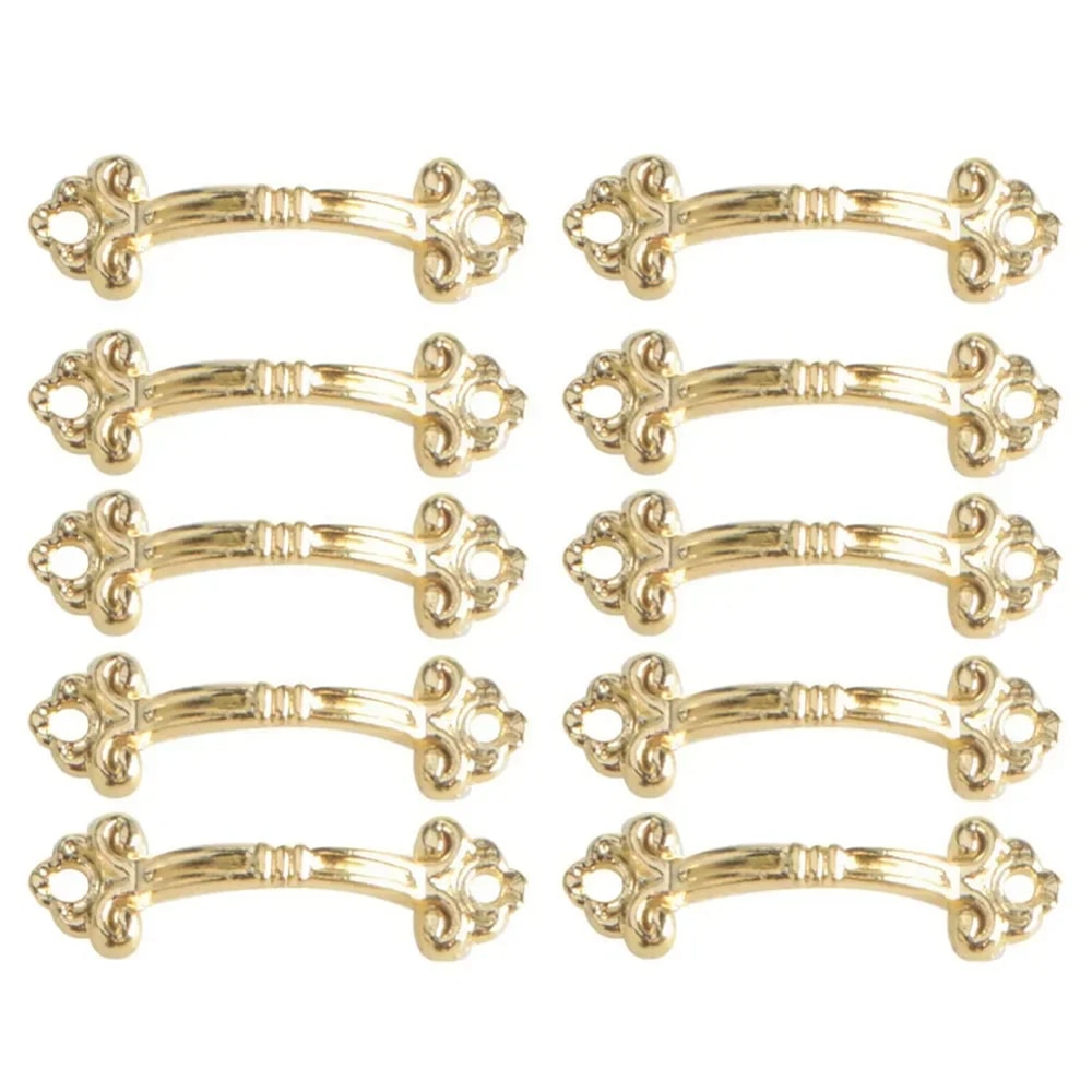 Vintage Antique Brass Drawer Pulls Pack For Jewelry Boxes And Cabinets 7