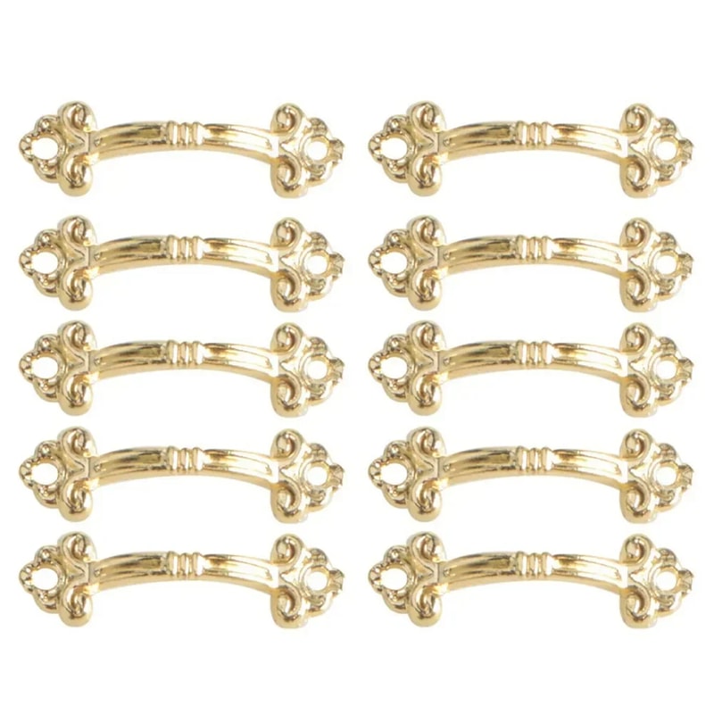 Vintage Antique Brass Drawer Pulls Pack For Jewelry Boxes And Cabinets 7