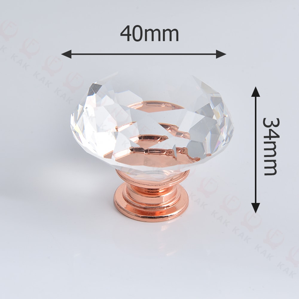 Crystal Cabinet Knobs Gold Drawer Handles Set Luxury Diamond Kitchen Cabinet Pulls 9