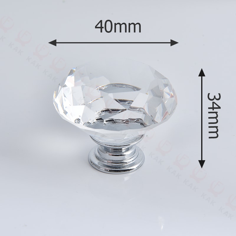 Crystal Cabinet Knobs Gold Drawer Handles Set Luxury Diamond Kitchen Cabinet Pulls 8