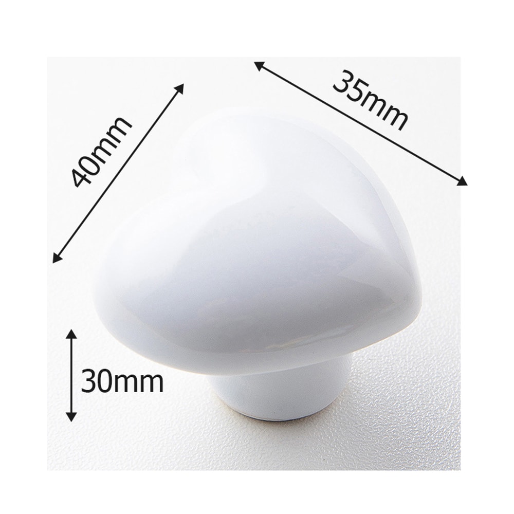 Colorful Heart Ceramic Cabinet Knobs For Kids Room Drawers And Closets 6