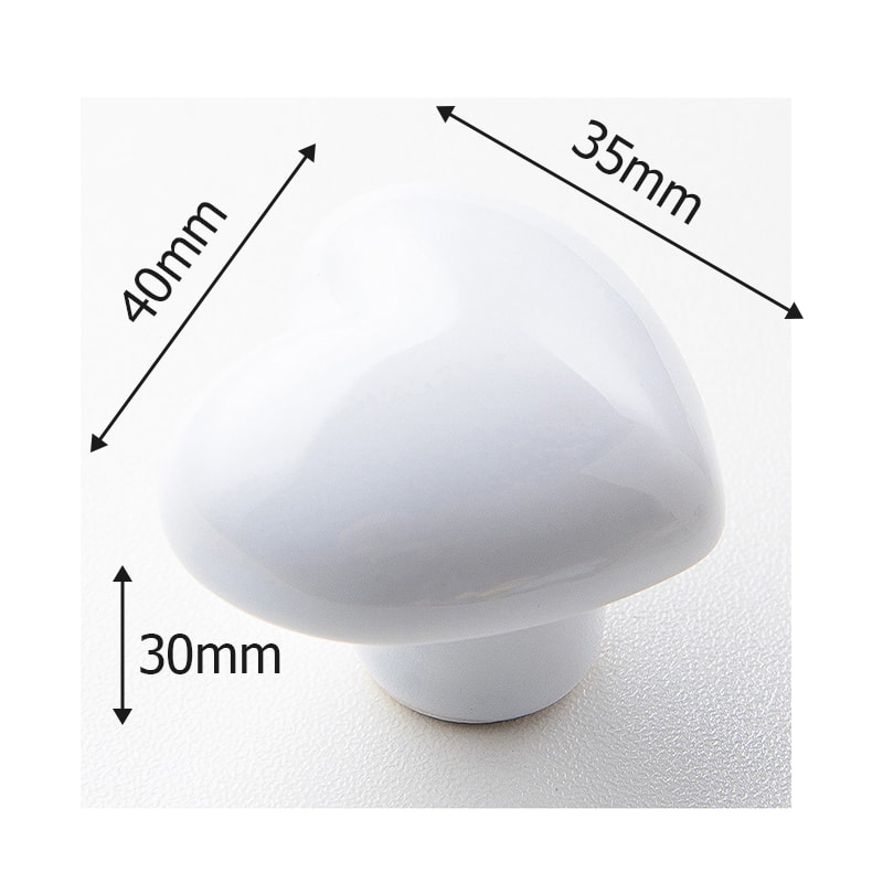 Colorful Heart Ceramic Cabinet Knobs For Kids Room Drawers And Closets 6