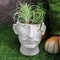 Mustache Resin Face Planter for Succulents and Small Indoor Plants