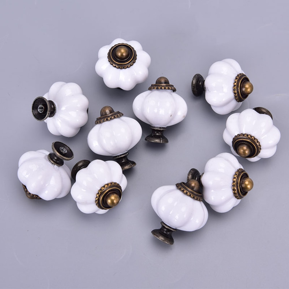 Vintage Pumpkin Cabinet Knobs For Drawers Dressers And Cupboards 1