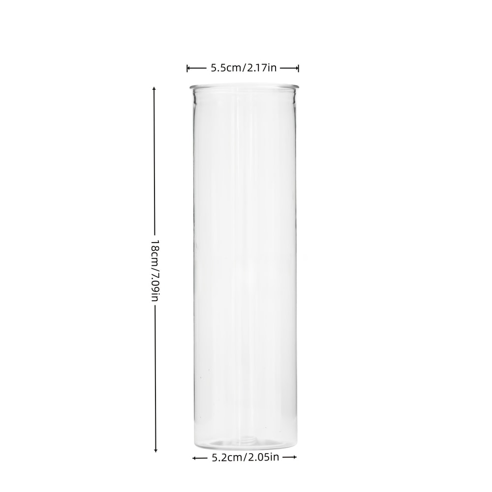 Clear Cylinder Vase Set for Flowers, Desktop Decor and Wedding Centerpieces