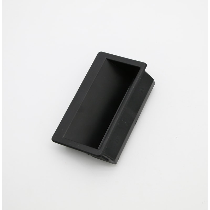 Black Nylon Recessed Cabinet Handle Flush Pull 1