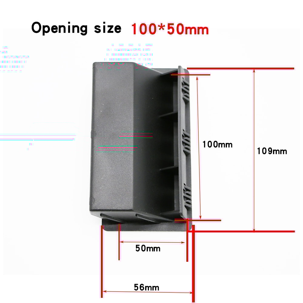 Black Nylon Recessed Cabinet Handle Flush Pull 4